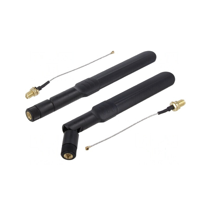 Antenă SMA 50W 600-2700MHz 50Ω 100mm 5dBi Neagră | Electronic-mag.ro | Componente Electronice