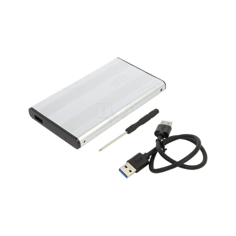 Carcasă hard disk 2,5" PnP SATA III USB 3.0 127x75x12mm | Electronic-mag.ro | Componente Electronice