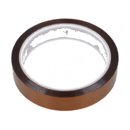Bandă termorezistentă 0,07mm 50% ambră max. 230°C | Electronic-mag.ro | Componente Electronice