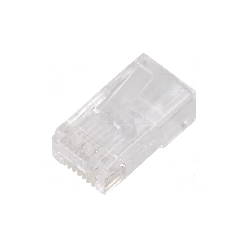 Conector RJ45 8p8c Cat 5e cu mufă PIN 8 pentru cablu IDC | Electronic-mag.ro | Componente Electronice