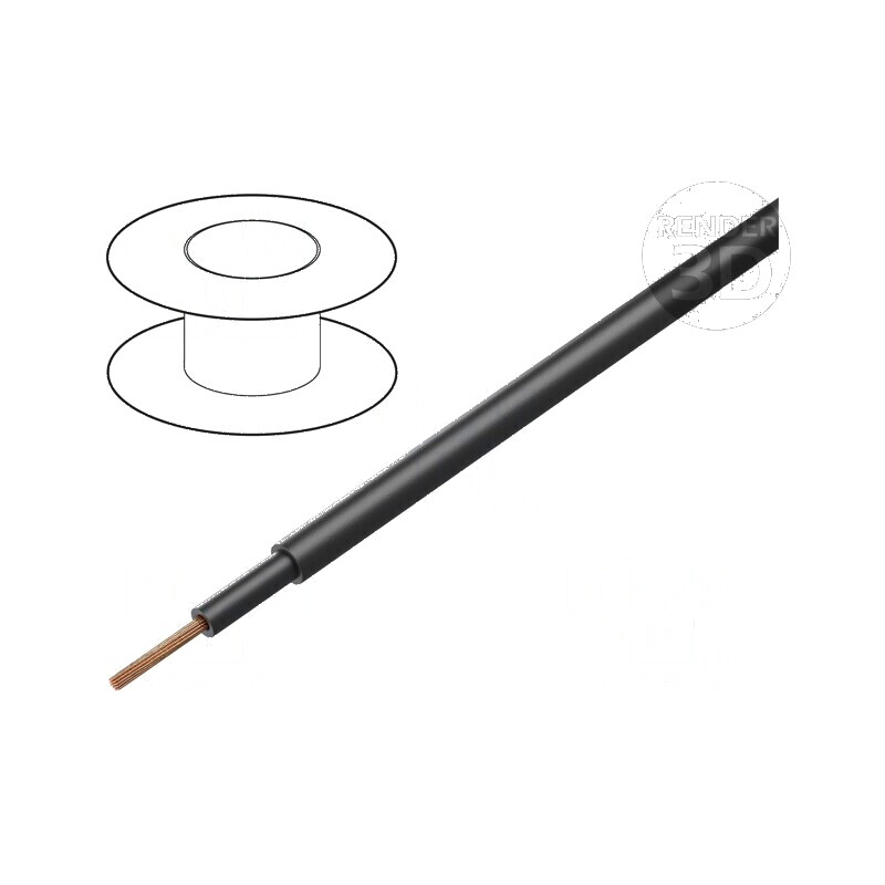 Cablu electric POWER 1000-YFR 1x25mm2 litat Cu PVC negru 600V, 1000V | Electronic-mag.ro | Componente Electronice