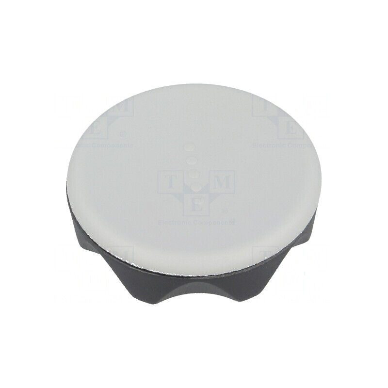 Buton de reglare tehnopolimer PA Ø 56mm H 29mm capac gri | Electronic-mag.ro | Componente Electronice
