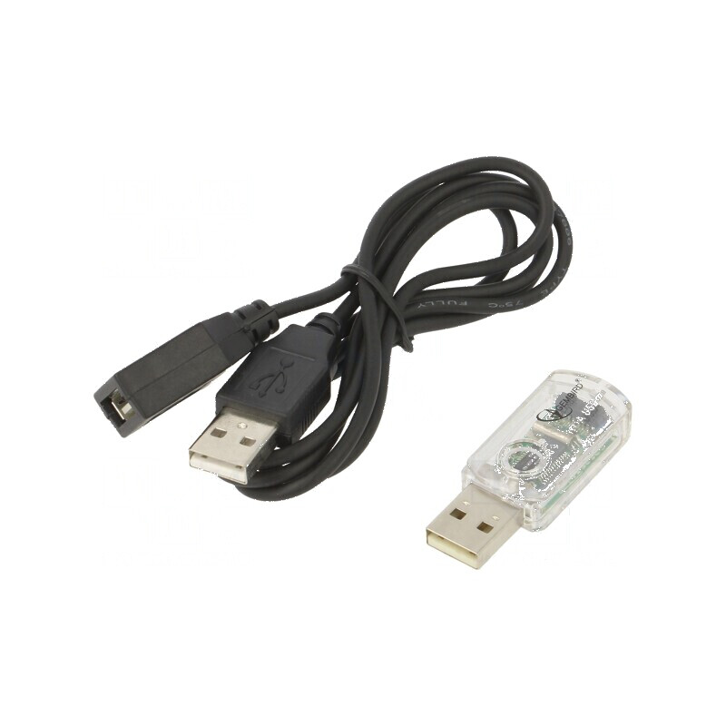 Adaptor USB 1.1 IrDA cu mufă A transparentă | Electronic-mag.ro | Componente Electronice