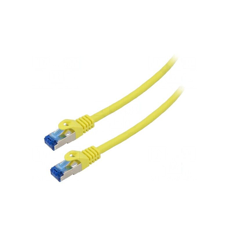 Cablul Patch S/FTP 6a CCA LSZH galben 15m 26AWG | Electronic-mag.ro | Componente Electronice
