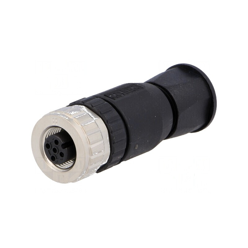 Conector M12 5 pini mamă A-DeviceNet CANopen drept | Electronic-mag.ro | Componente Electronice