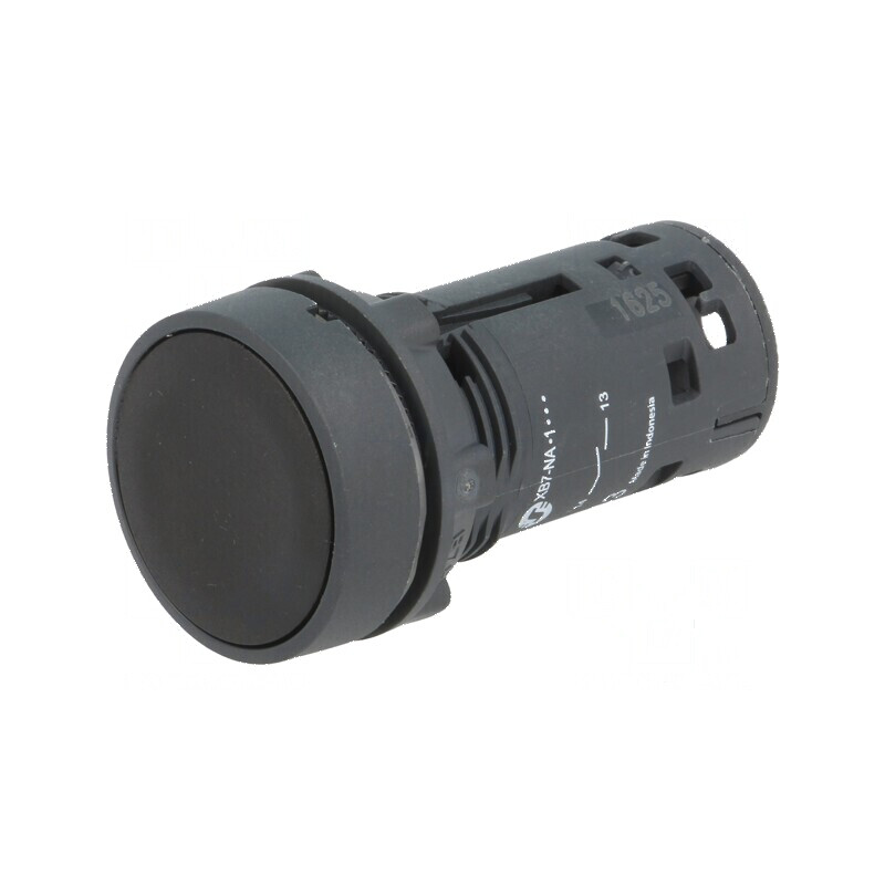 Comutator apăsare 22mm Poz.i 1 NO negru | Electronic-mag.ro | Componente Electronice
