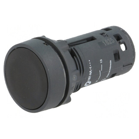 Comutator apăsare 22mm Poz.i 1 NO negru | Electronic-mag.ro | Componente Electronice