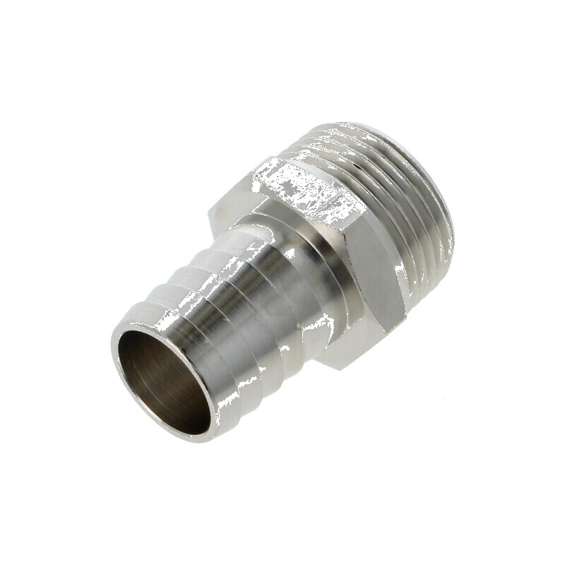 Conector filetat din alamă nichelată 25mm | Electronic-mag.ro | Componente Electronice