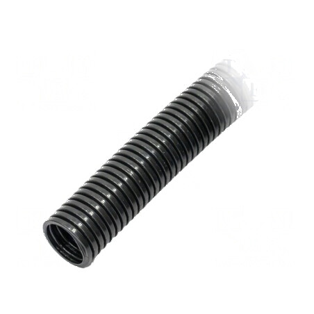 Tub de protecție poliamidă 6 neagră 28mm -40÷120°C | Electronic-mag.ro | Componente Electronice
