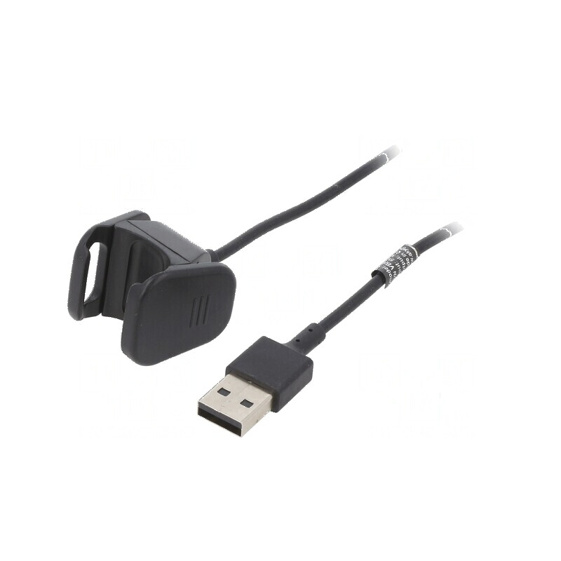 Cablu de încărcare smartwatch 1m 1A negru | Electronic-mag.ro | Componente Electronice