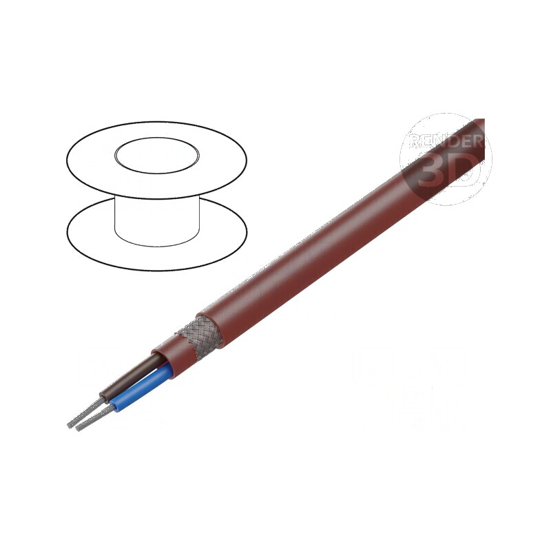 Cablu SiHF-C-Si 2x0,75mm² Cu litat silicon maro-roșu | Electronic-mag.ro | Componente Electronice