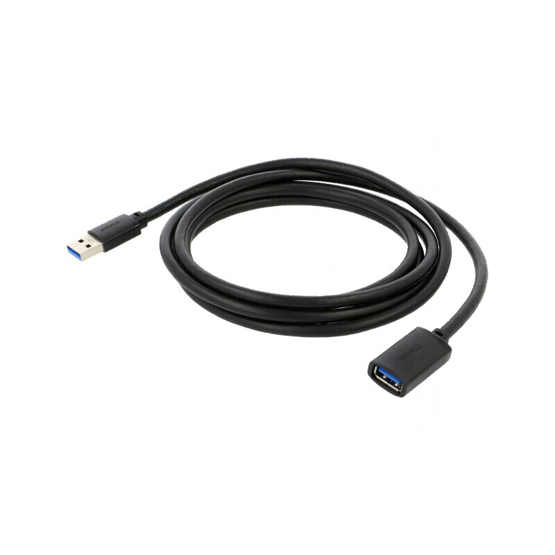 Cablu USB 3.0 A-A 2m Negru | Electronic-mag.ro | Componente Electronice