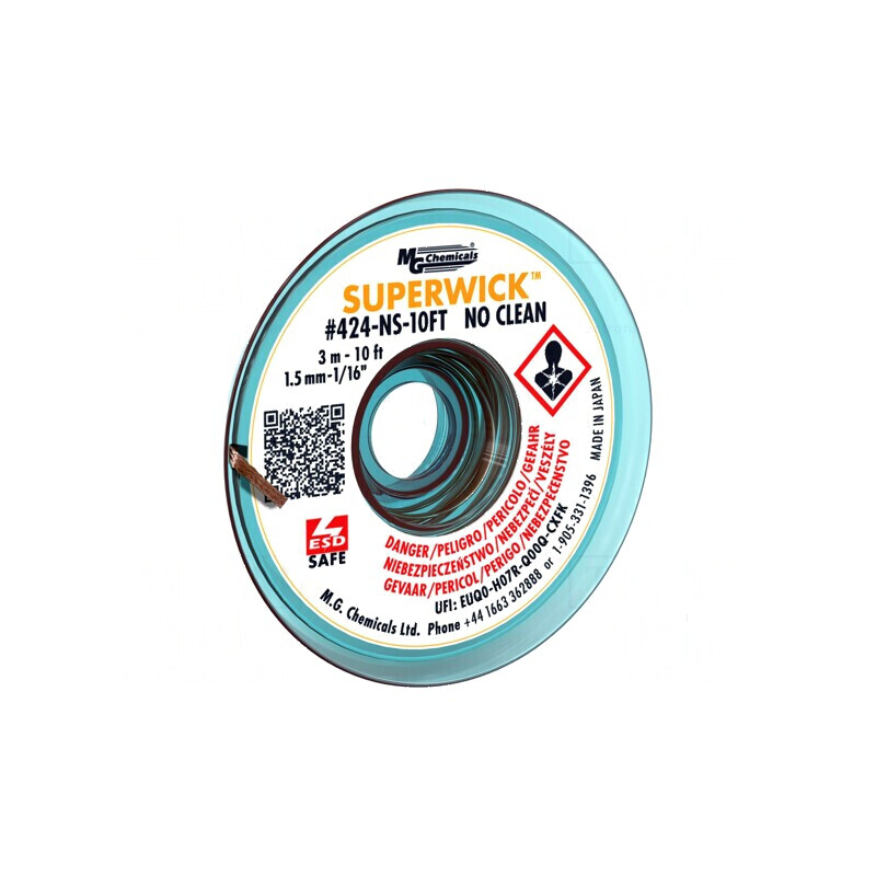 Bandă de dezlipit fără halogenuri cu colofoniu No Clean ROL0 | Electronic-mag.ro | Componente Electronice