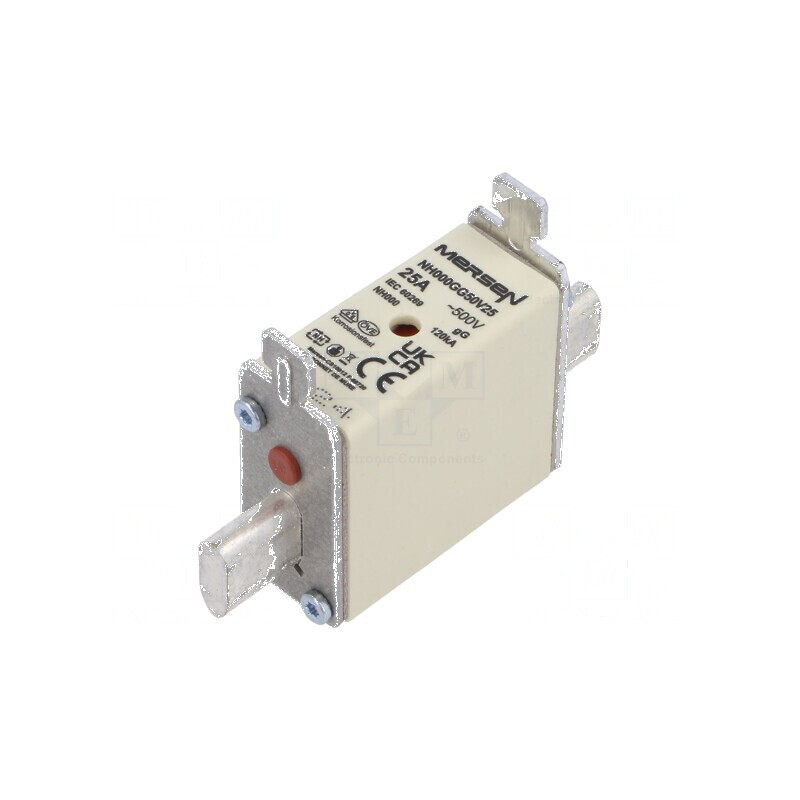 Siguranţă gG 25A 500VAC 250VDC ceramică industrială | Electronic-mag.ro | Componente Electronice