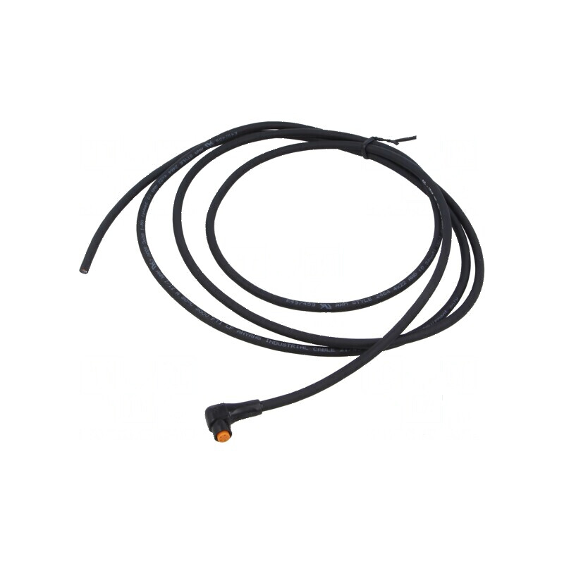 Cablu M8 4 pini unghi 2m 50VAC 4A 0800F | Electronic-mag.ro | Componente Electronice