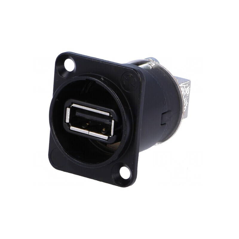 Adaptor USB A la USB B, soclu-faţă/spate, insert reversibil | Electronic-mag.ro | Componente Electronice