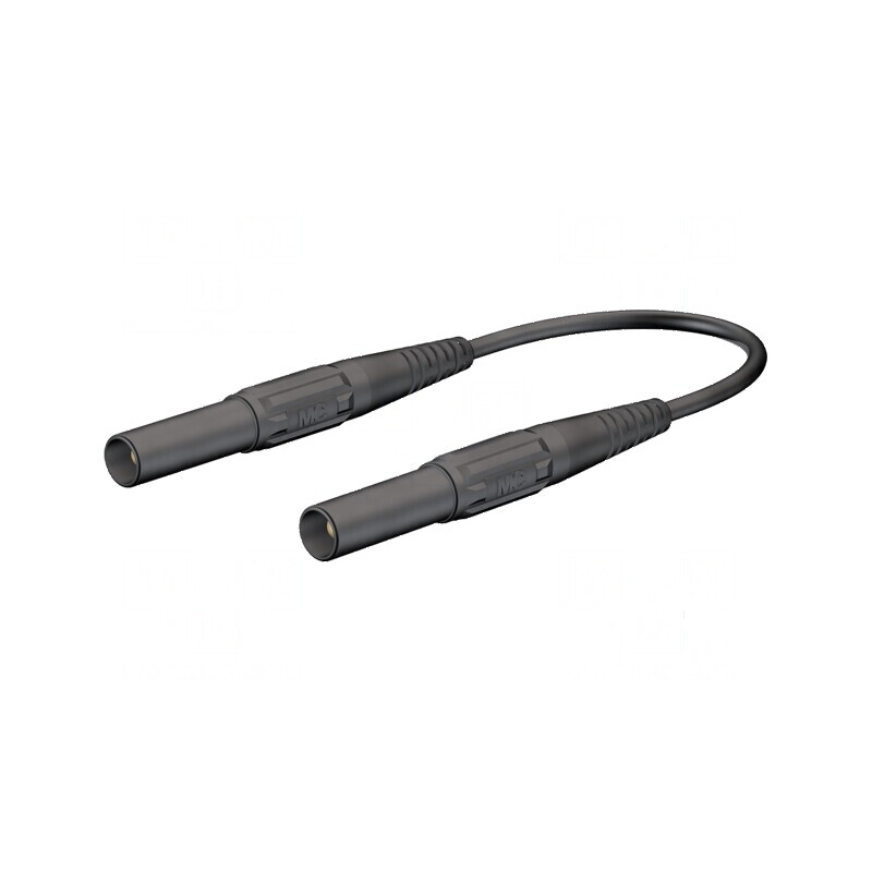 Cablu de măsurare 19A cu mufă banană 4 mm, ambele părţi | Electronic-mag.ro | Componente Electronice