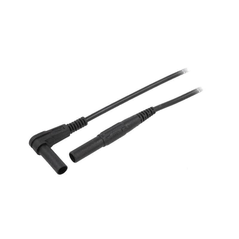 Cablu de măsurare 19A 1kV 1m negru Unom | Electronic-mag.ro | Componente Electronice