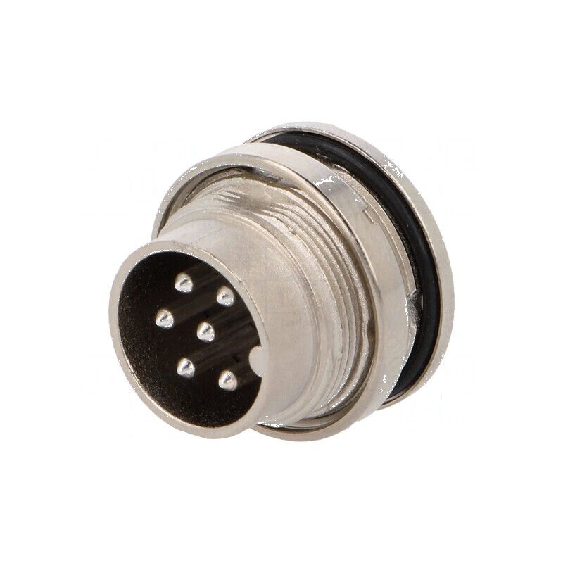 Conector M16 soclu tată 6 pini 5A 300V IP65 IP67 C091D | Electronic-mag.ro | Componente Electronice