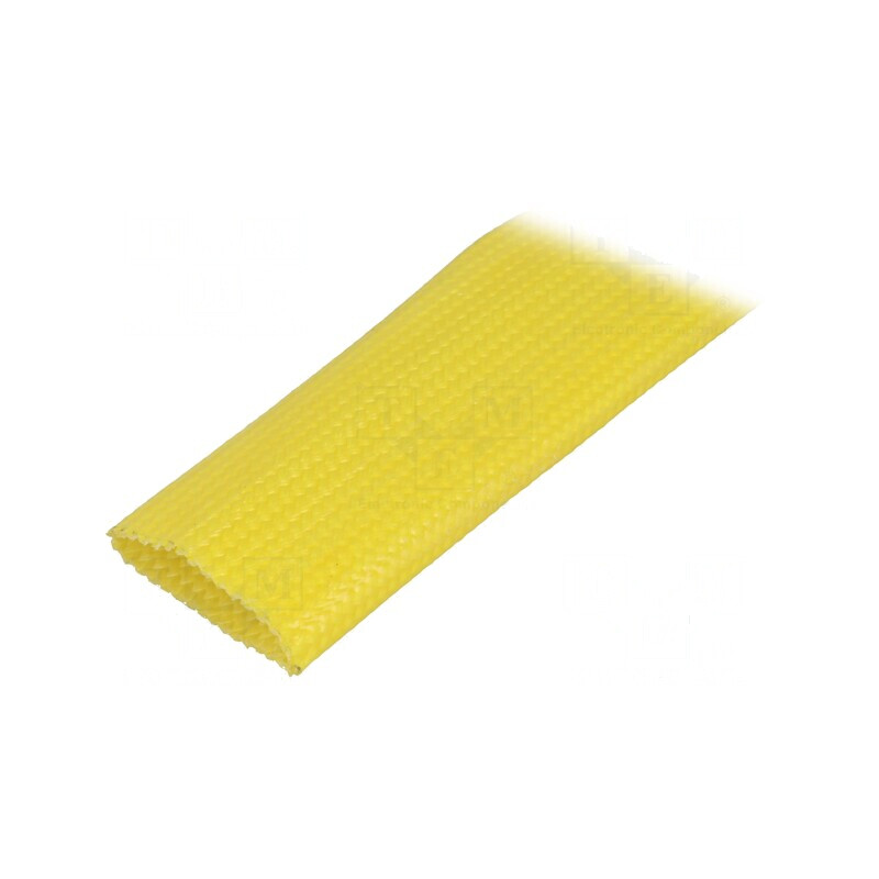 Manşon electroizolant fibră de sticlă galbenă 5m -30÷155°C | Electronic-mag.ro | Componente Electronice
