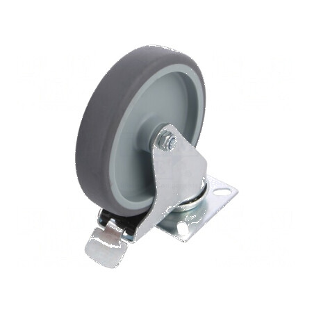 Roată de transport 125mm, 27mm lățime, 157mm înălțime, capacitate 120kg TPA | Electronic-mag.ro | Componente Electronice