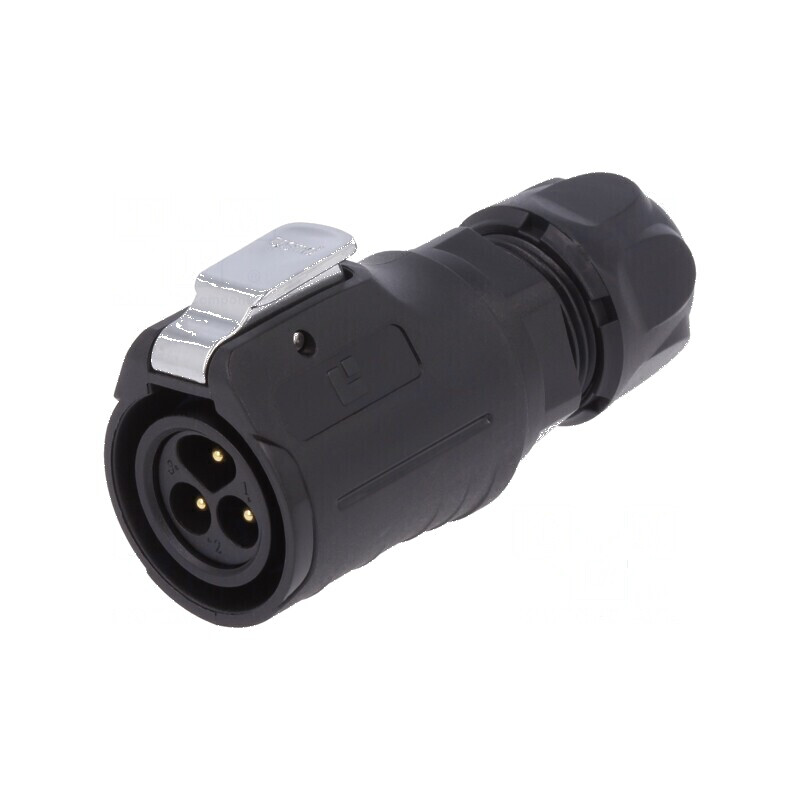 Conector circular mufă 16 02 tată PIN 3 aurit 10A | Electronic-mag.ro | Componente Electronice