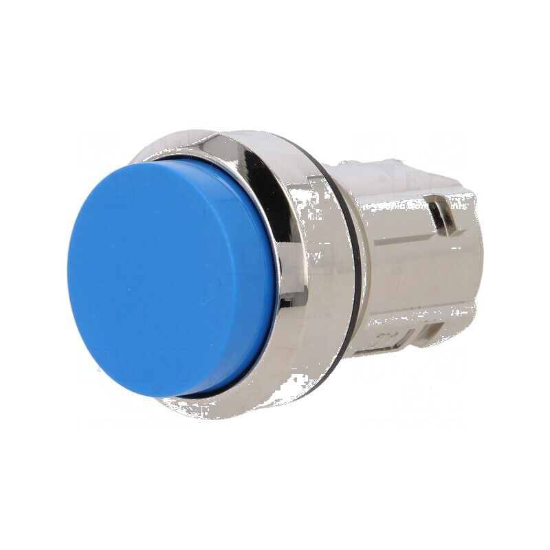 Comutator 22mm acționat prin apăsare Poz.i stabil albastru | Electronic-mag.ro | Componente Electronice