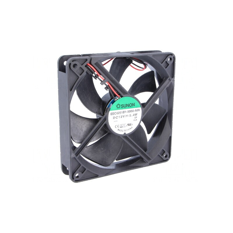 Ventilator DC axial 12V 120x120x25mm 183,83m3/h 44,5dBA | Electronic-mag.ro | Componente Electronice