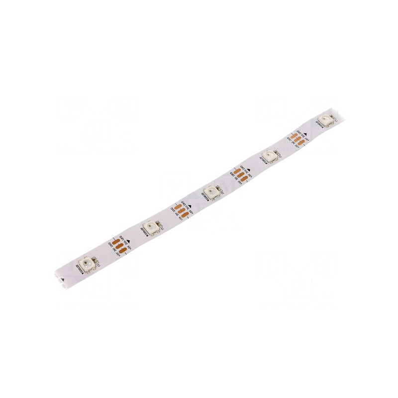 Banda LED RGB 5050 programabilă 5V, 30 LED/m, 10mm, IP20, unghi de 140° | Electronic-mag.ro | Componente Electronice