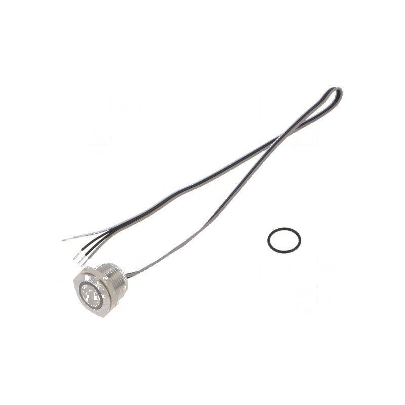 Comutator anti-vandalism SPST-NO 50mA 24VDC IP65 verde | Electronic-mag.ro | Componente Electronice