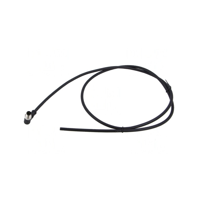 Conector M8 mufă tată unghi 3 pini IP67 -20÷80°C | Electronic-mag.ro | Componente Electronice