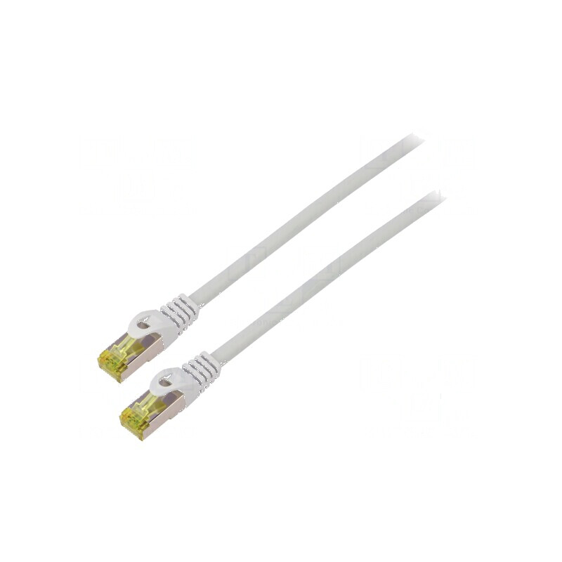 Cablul Patch S/FTP 6A LSZH gri 10m 27AWG | Electronic-mag.ro | Componente Electronice