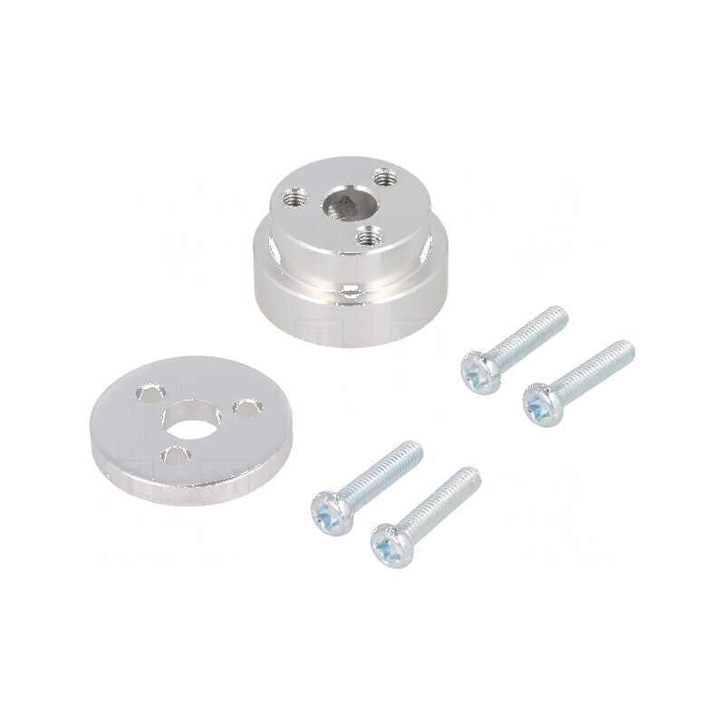 Kit de Fixare Roată cu Adaptor și Şuruburi pentru Ax cu Crestătură D | Electronic-mag.ro | Componente Electronice