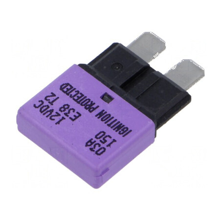 Siguranţă termică 3A 14VDC auto 20,5mm E38 | Electronic-mag.ro | Componente Electronice