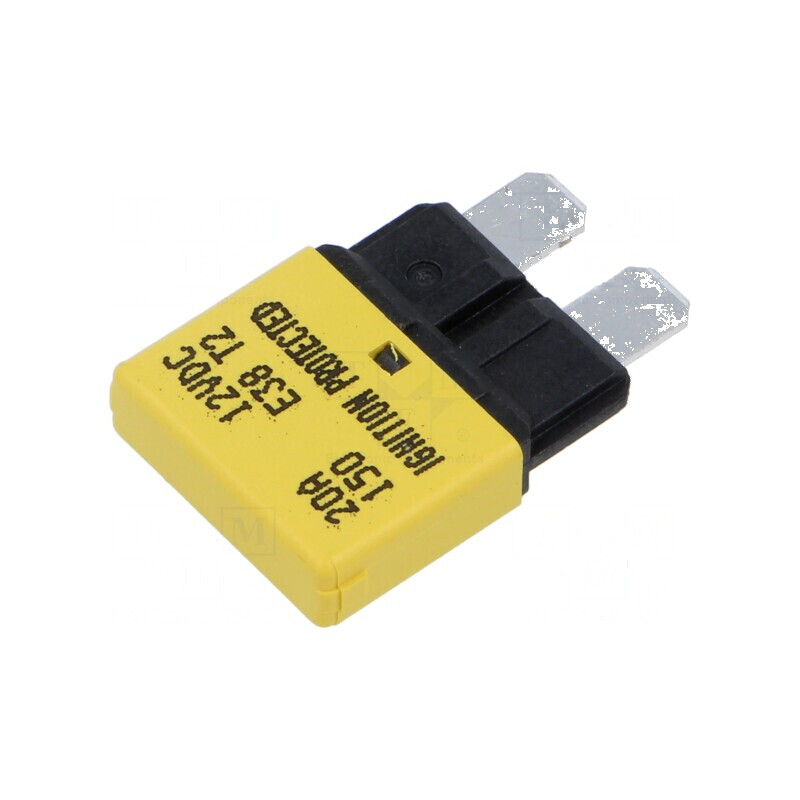 Siguranţă termică 20A 14VDC auto 20,5mm E38 | Electronic-mag.ro | Componente Electronice Siguranţă termică 20A 14VDC auto 20,5mm E38 | Electronic-mag.ro | Componente Electronice