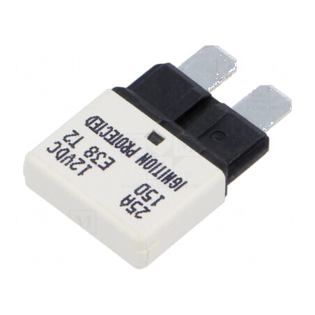Siguranță termică 25A 14VDC auto E38 20,5mm | Electronic-mag.ro | Componente Electronice