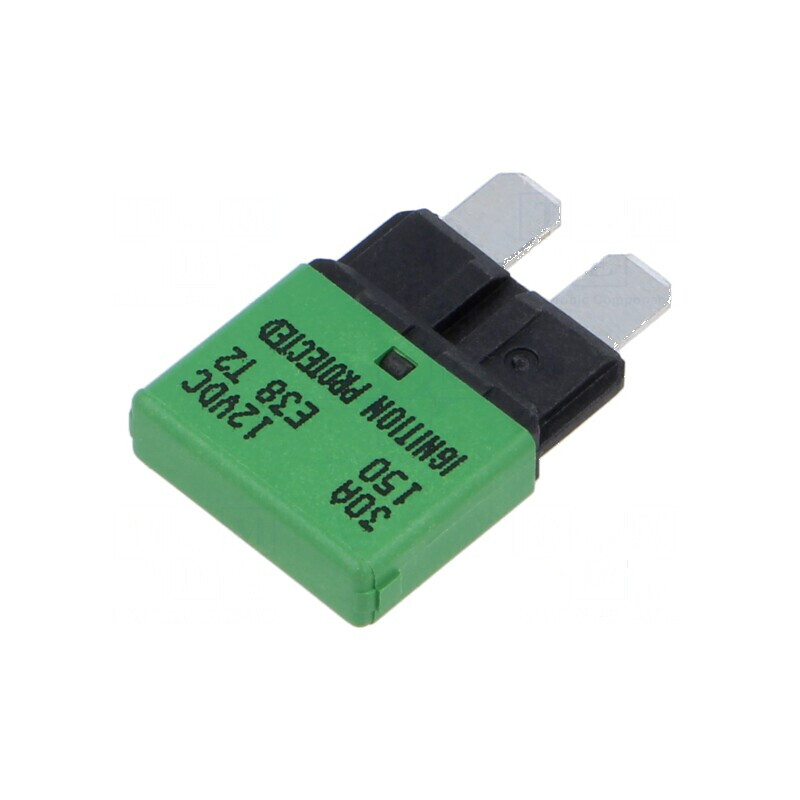 Siguranță termică 30A 14VDC auto 20,5mm E38 | Electronic-mag.ro | Componente Electronice