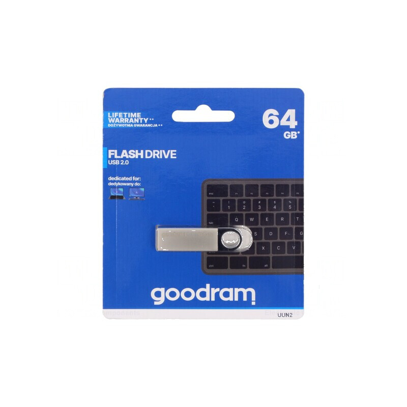 Pendrive USB 2.0 64GB Argintie, R: 20MB/s, W: 5MB/s, USB A | Electronic-mag.ro | Componente Electronice