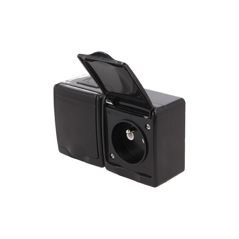 Conector alimentare AC soclu 2P PE 250VAC 16A negru | Electronic-mag.ro | Componente Electronice Conector alimentare AC soclu 2P PE 250VAC 16A negru | Electronic-mag.ro | Componente Electronice