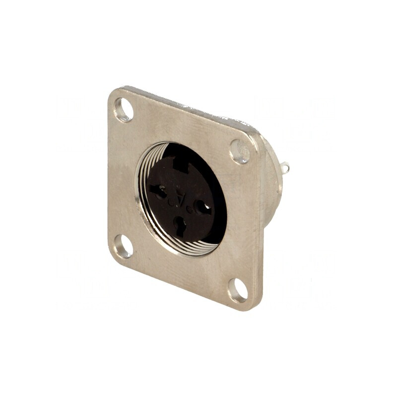 Conector M16 soclu mamă lipire PIN 3, 5A 300V IP65 IP67 C091D | Electronic-mag.ro | Componente Electronice