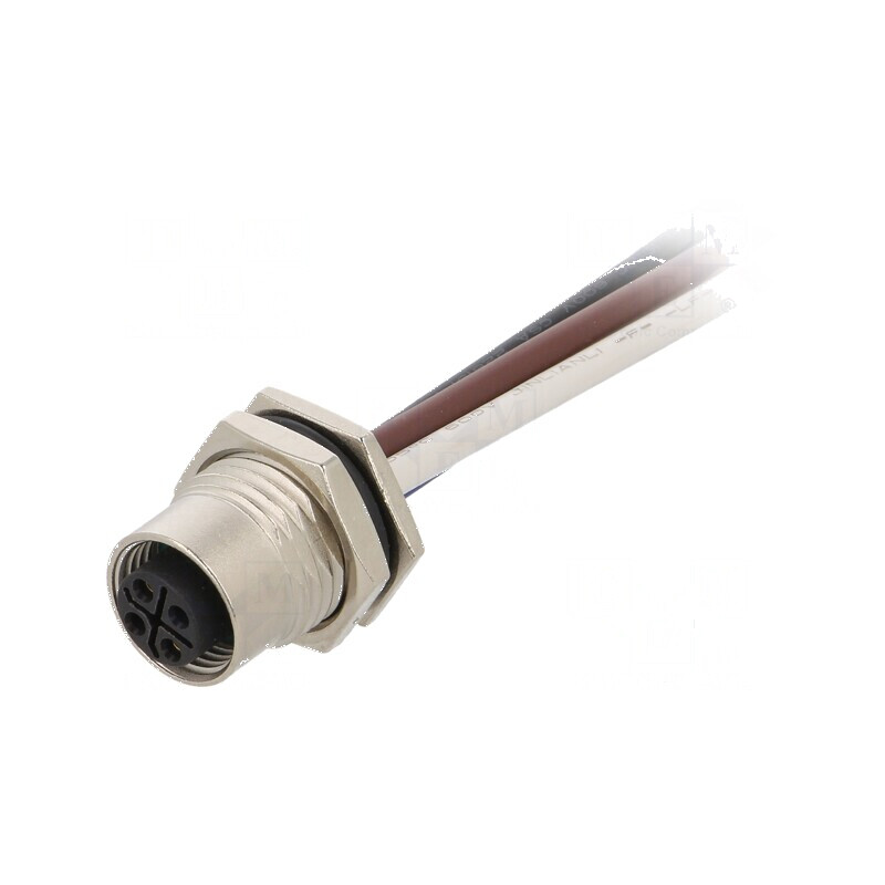 Conector M12 soclu PIN 4 mamă IP67 12A S-Power | Electronic-mag.ro | Componente Electronice Conector M12 soclu PIN 4 mamă IP67 12A S-Power | Electronic-mag.ro | Componente Electronice