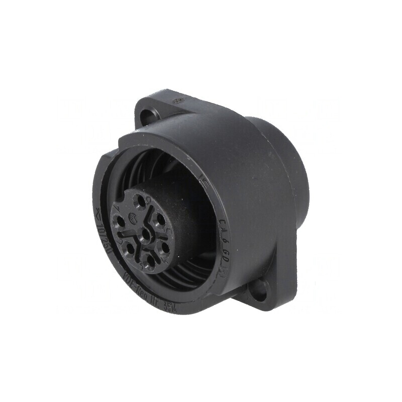 Conector circular soclu mamă IP67, 7 pini, 250V | Electronic-mag.ro | Componente Electronice