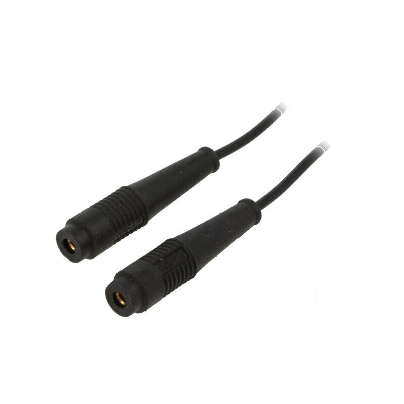 Cablu de măsurare 60VDC 30VAC 19A 1m negru | Electronic-mag.ro | Componente Electronice