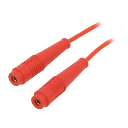 Cablu de măsurare 60VDC 30VAC 19A 1m roşu cu izolaţie | Electronic-mag.ro | Componente Electronice