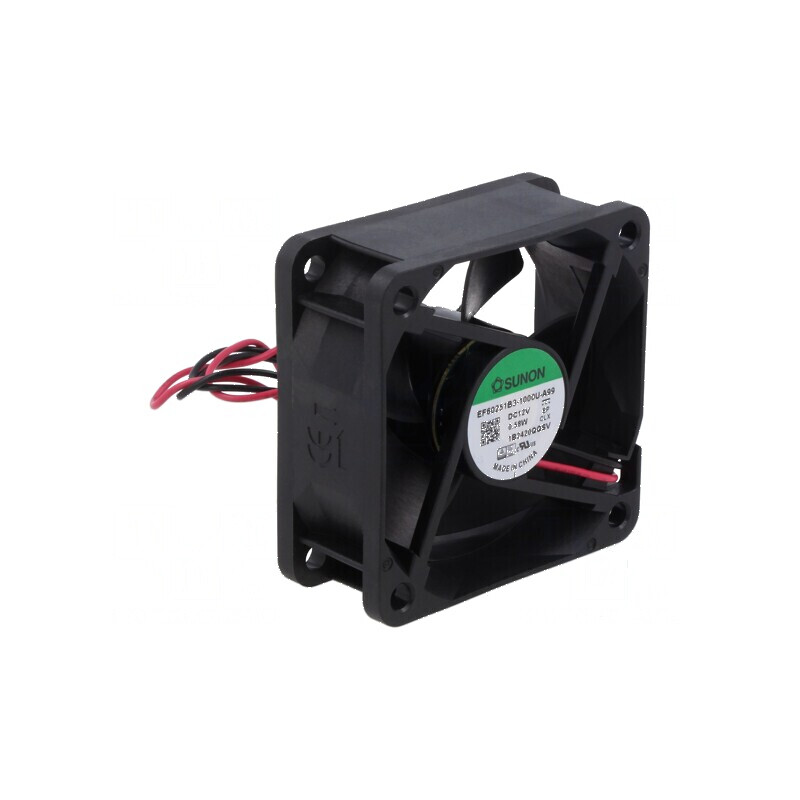 Ventilator DC axial 12V 60x60x25mm cu bilă | Electronic-mag.ro | Componente Electronice