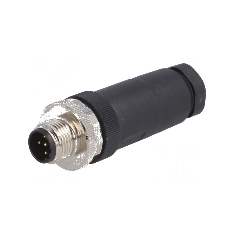 Conector M12 5 PIN tată B-Profibus pe cablu IP67 | Electronic-mag.ro | Componente Electronice