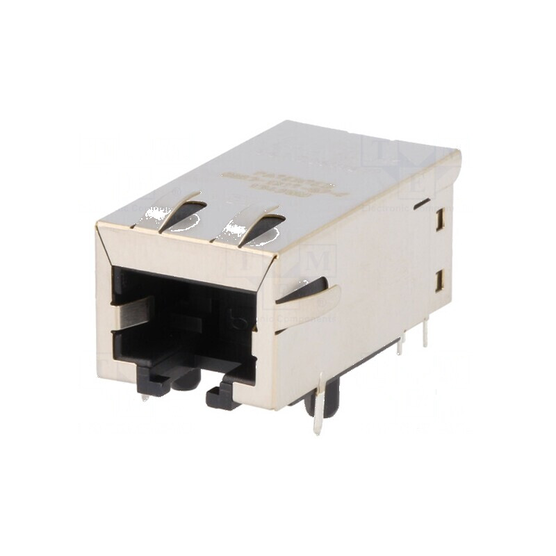 Conector RJ45 ecranat 8p8c THT PoE 8 pini | Electronic-mag.ro | Componente Electronice