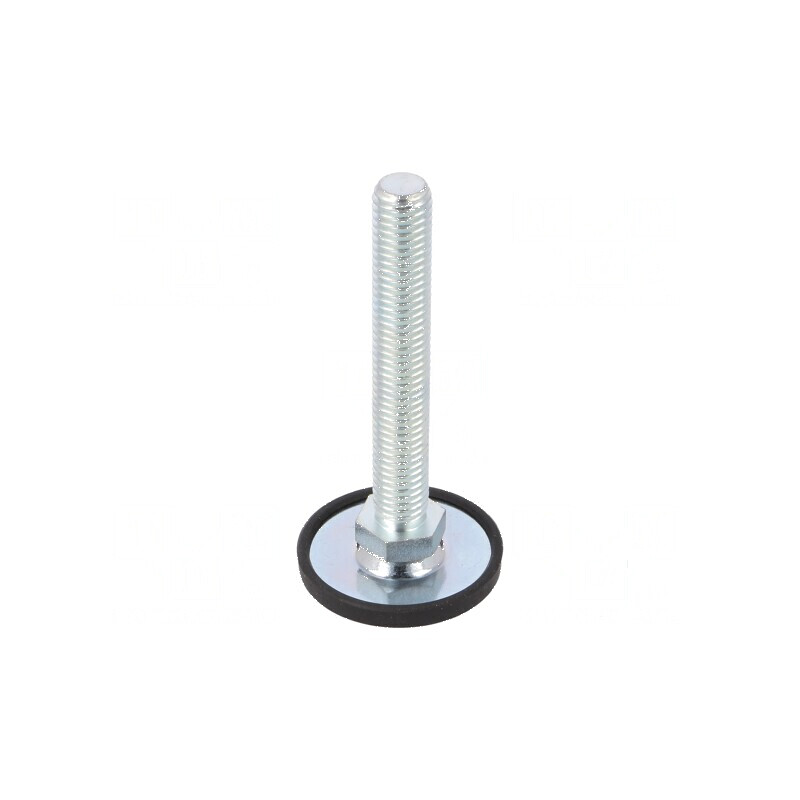 Picioruş oţel cu bază diametru 40mm, M8, lungime tijă 40mm | Electronic-mag.ro | Componente Electronice
