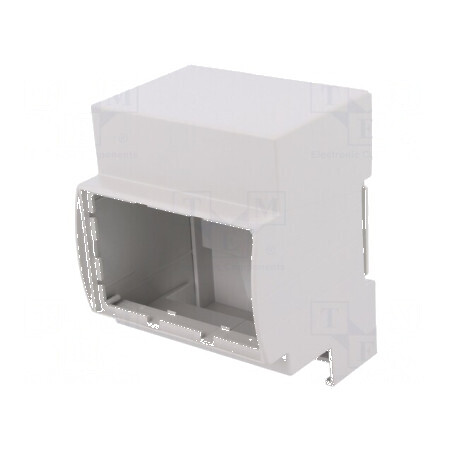 Carcasă pentru şină DIN 90mm x 71mm x 62mm gri Nr.mod: 4 | Electronic-mag.ro | Componente Electronice