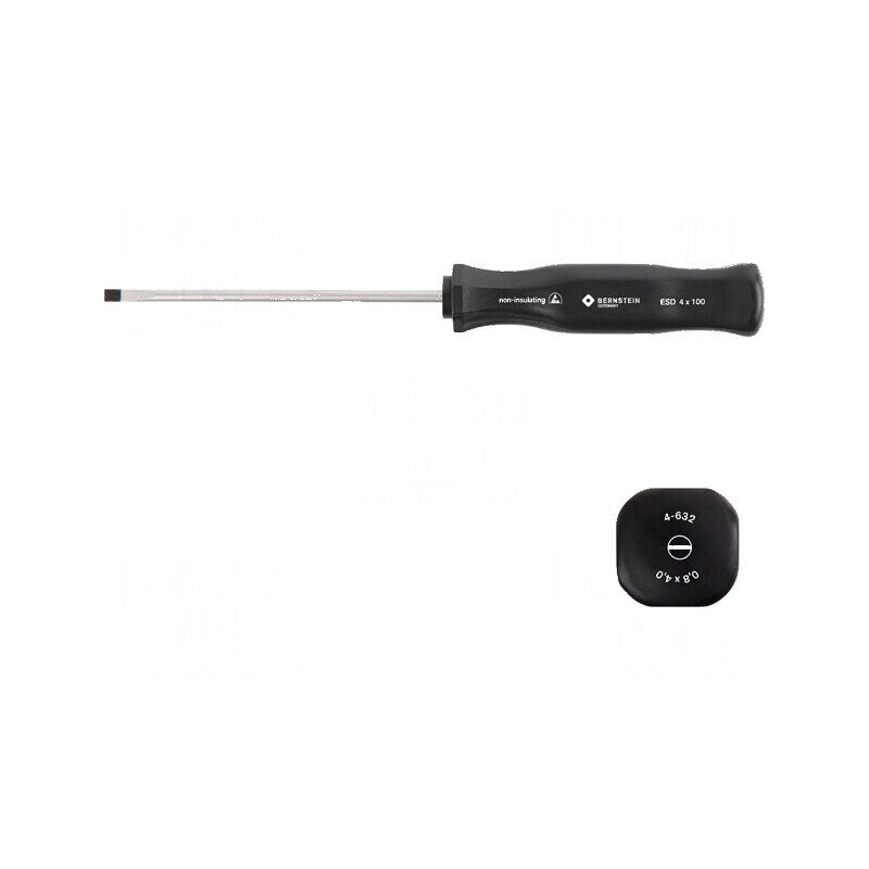 Şurubelniţă plată ESD 4,0x0,8mm cu lamă de 100mm | Electronic-mag.ro | Componente Electronice